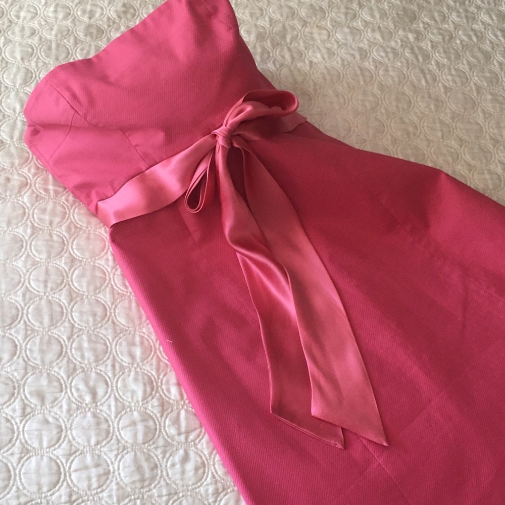 J Crew pink strapless cocktail dress
